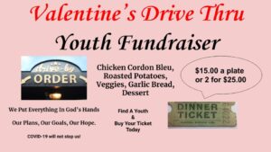 Valentine's Drive Thru Youth Fundraiser @ Brunswick Islands Baptist Church